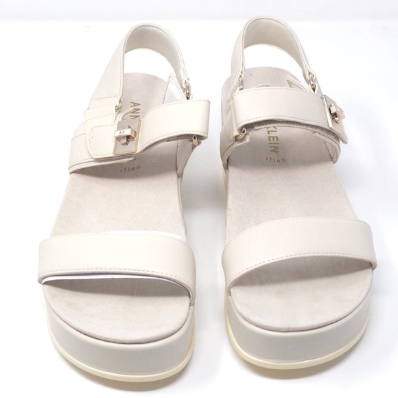 Anne Klein Akverse Off White Sandals Women’s 9M - Picture 6 of 10